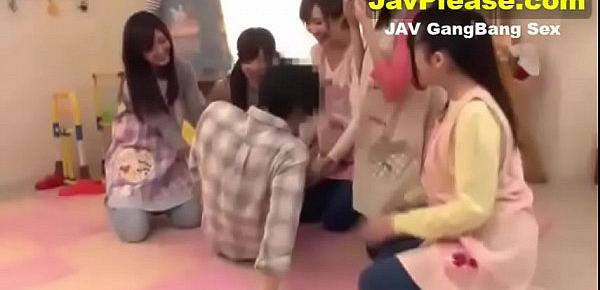  Sex with six Japanese teen girls